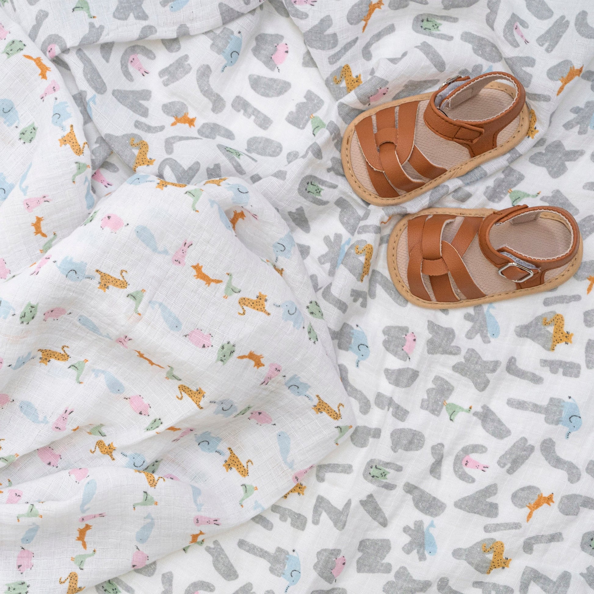 aden + anais™ essentials cotton muslin vystyklai (4 vnt.) - Tiny Humans