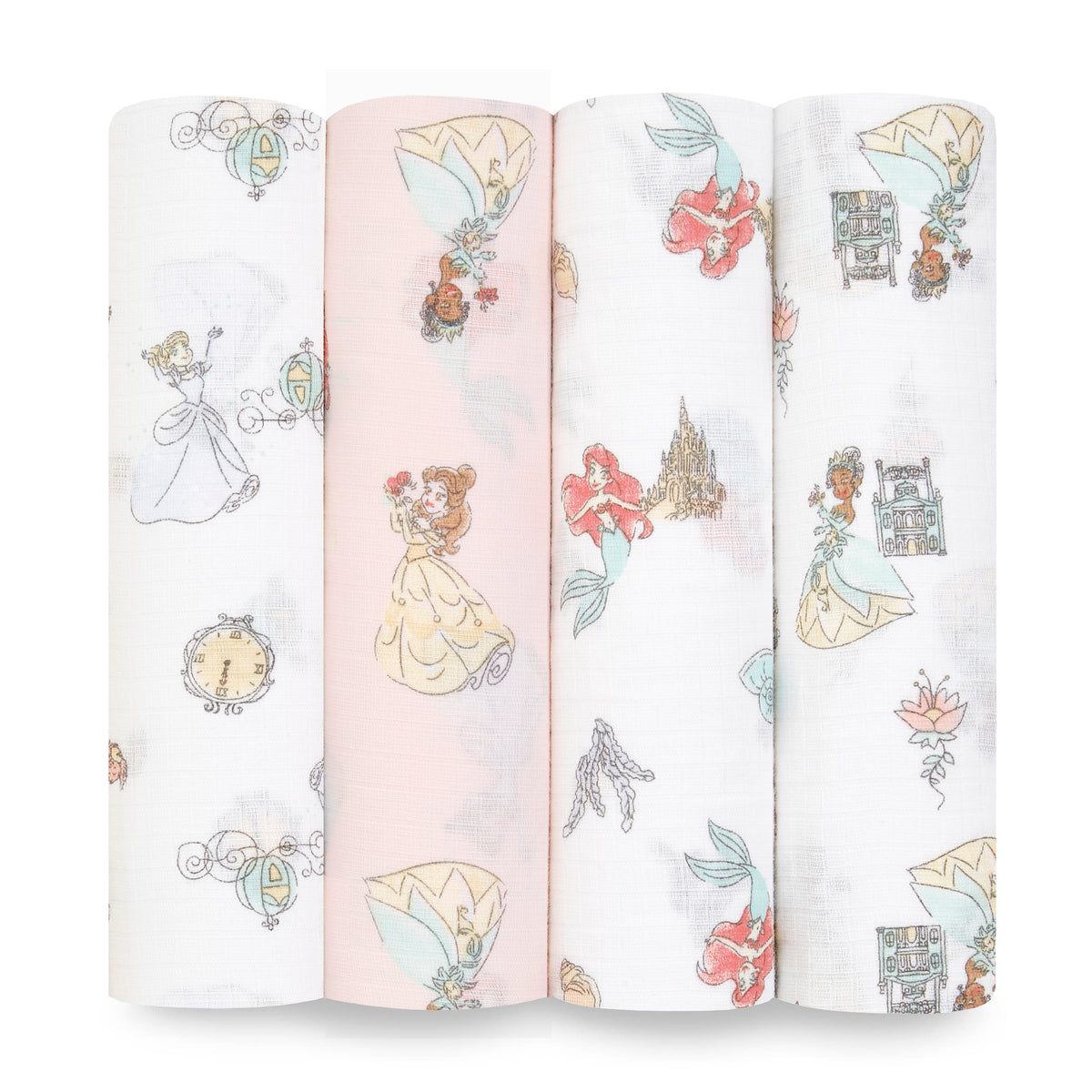aden + anais™ essentials cotton muslin vystyklai (4 vnt.) - Tiny Humans