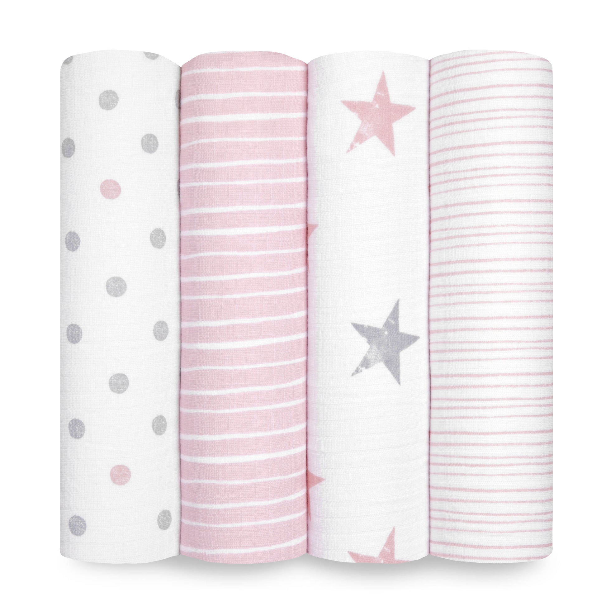 aden + anais™ essentials cotton muslin vystyklai (4 vnt.) - Tiny Humans