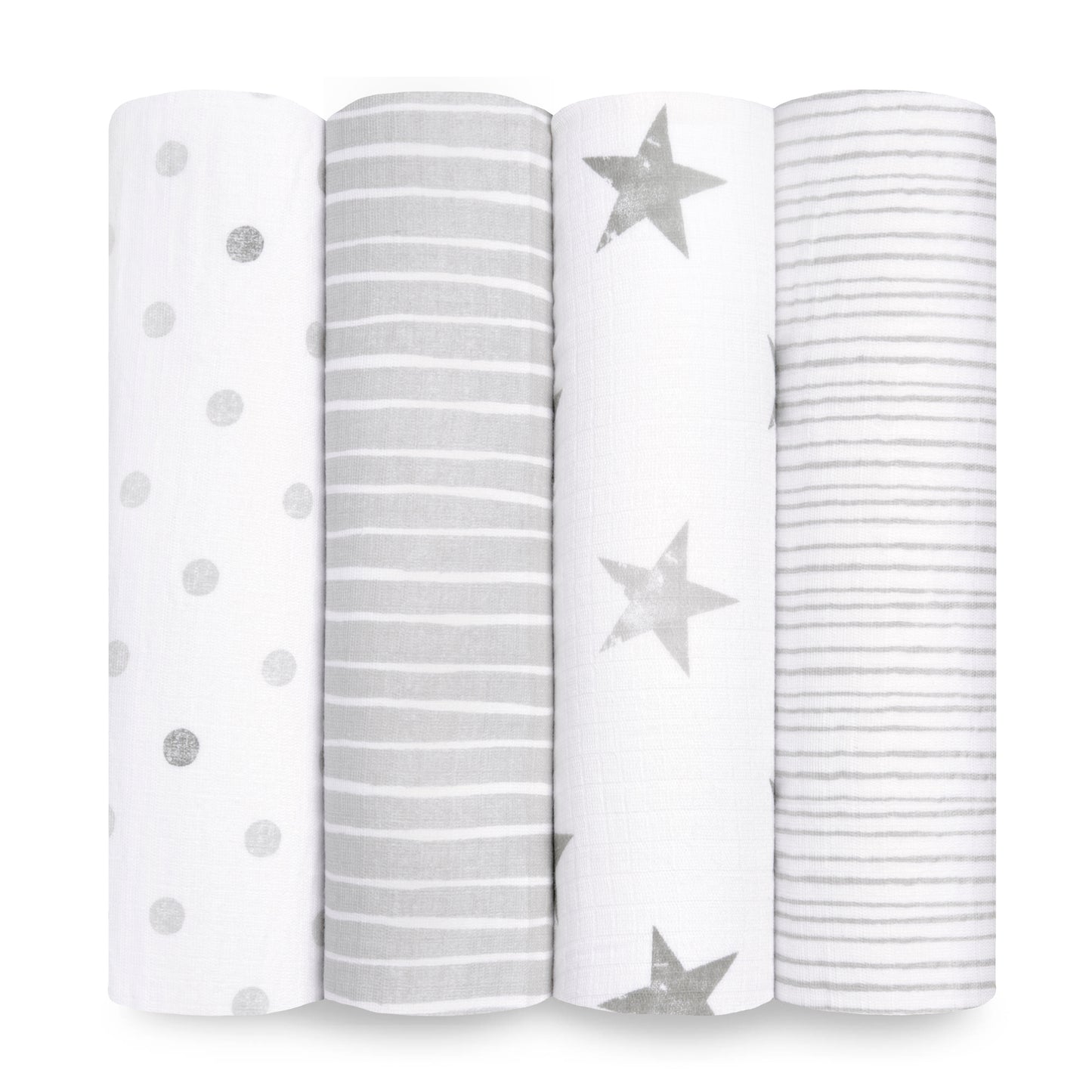 aden + anais™ essentials cotton muslin vystyklai (4 vnt.) - Tiny Humans