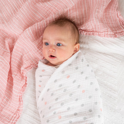 aden + anais™ essentials cotton muslin vystyklai (4 vnt.) - Tiny Humans