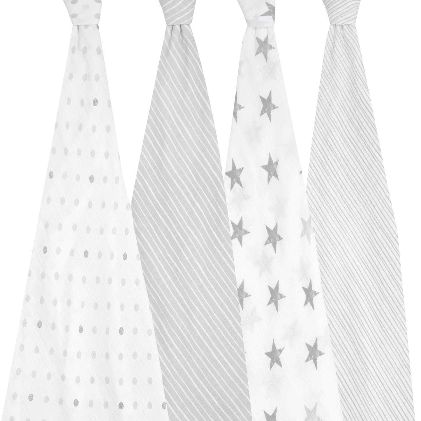 aden + anais™ essentials cotton muslin vystyklai (4 vnt.) - Tiny Humans