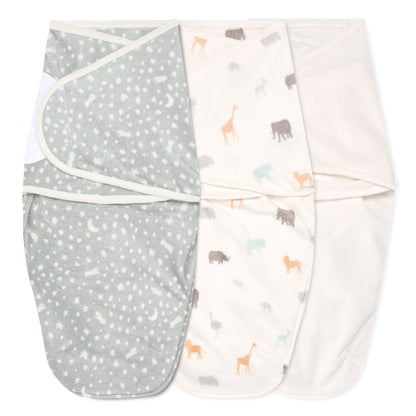 aden + anais™ essentials Velboa Easy Wrap vystyklai (3vnt.) - Tiny Humans