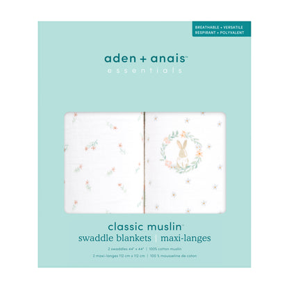 aden + anais™ essentials muslino vystyklai (2 vnt.) - Tiny Humans