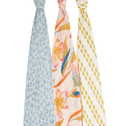 aden + anais™ silky soft vystyklai (3vnt.) - Tiny Humans