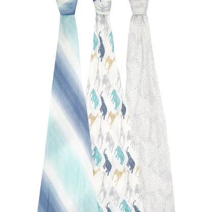 aden + anais™ silky soft vystyklai (3vnt.) - Tiny Humans