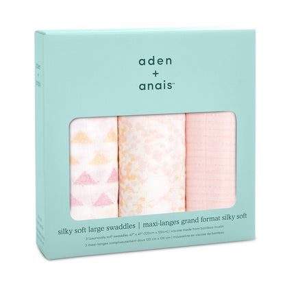 aden + anais™ silky soft vystyklai (3vnt.) - Tiny Humans