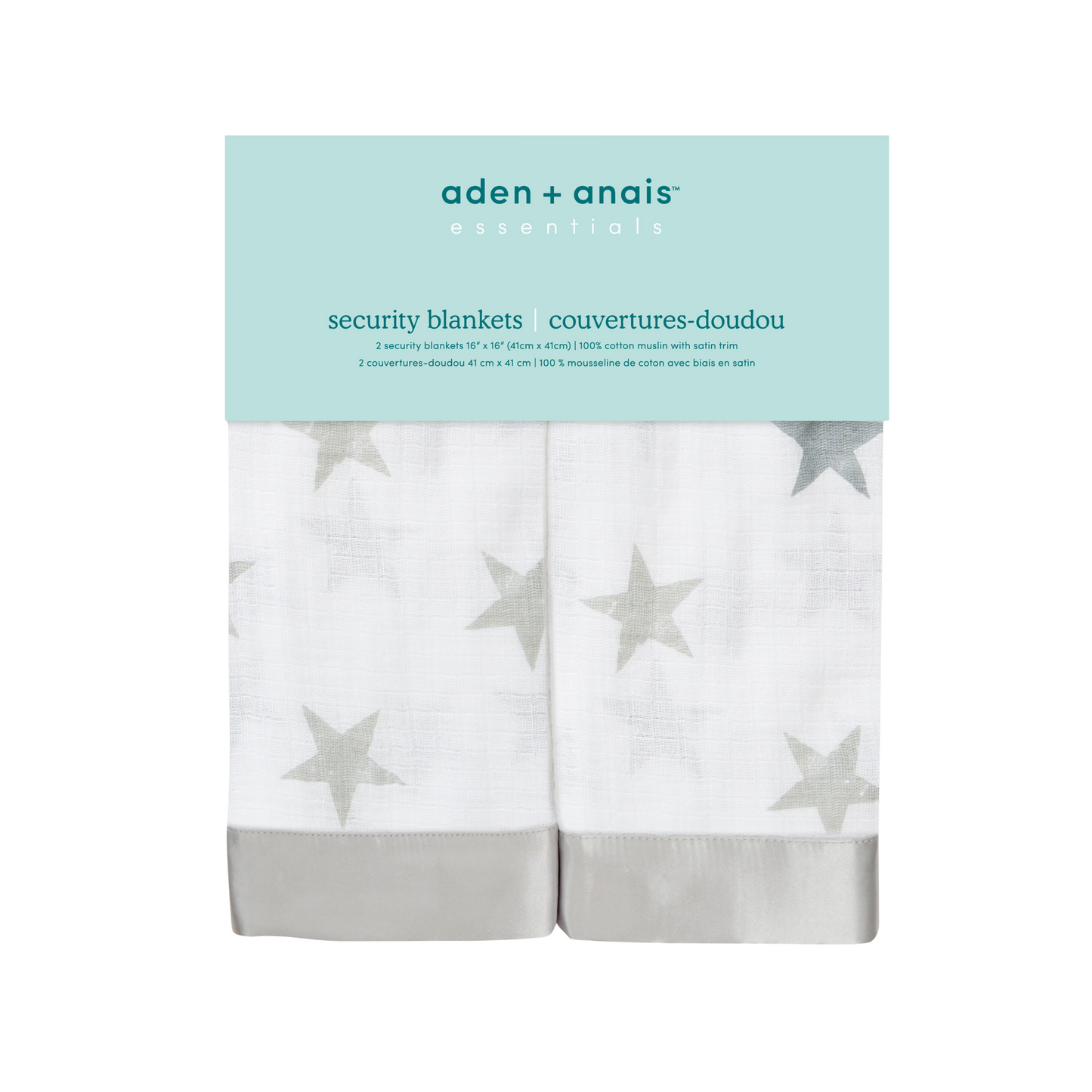 aden + anais™ essentials security blanket miego merliukas (2 vnt.) - Tiny Humans