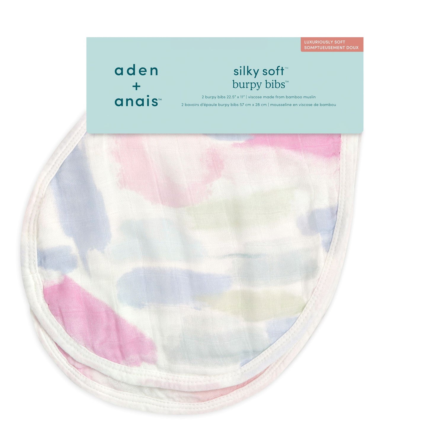 aden + anais™ Boutique Silky Soft burpy bib seilinukas (2 vnt.) - Tiny Humans
