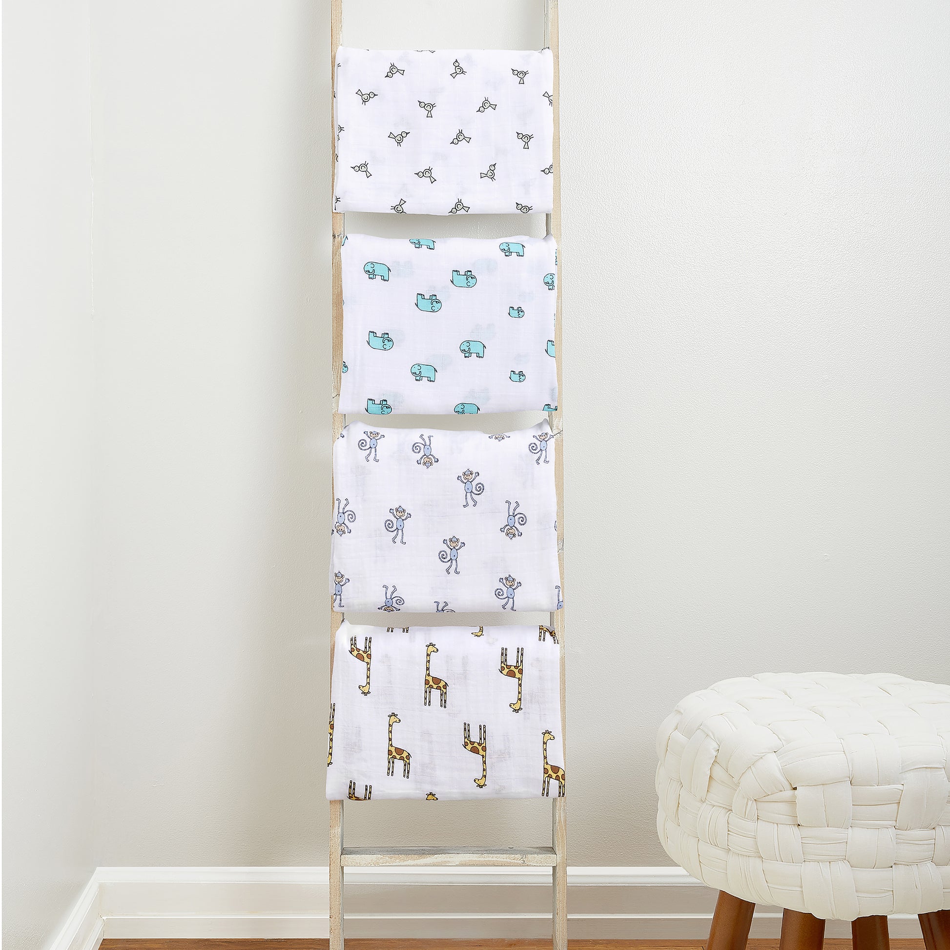 aden + anais™ Boutique muslin vystyklai (4 vnt.) - Tiny Humans