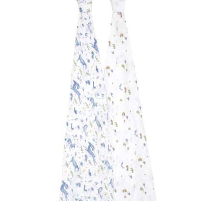 aden + anais™ organic muslin vystyklai (2 vnt.) ištrint - Tiny Humans