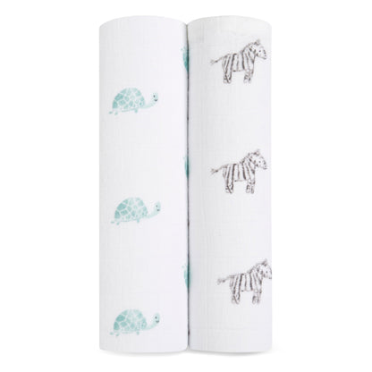 aden + anais™ organic muslin vystyklai (2 vnt.) ištrint - Tiny Humans