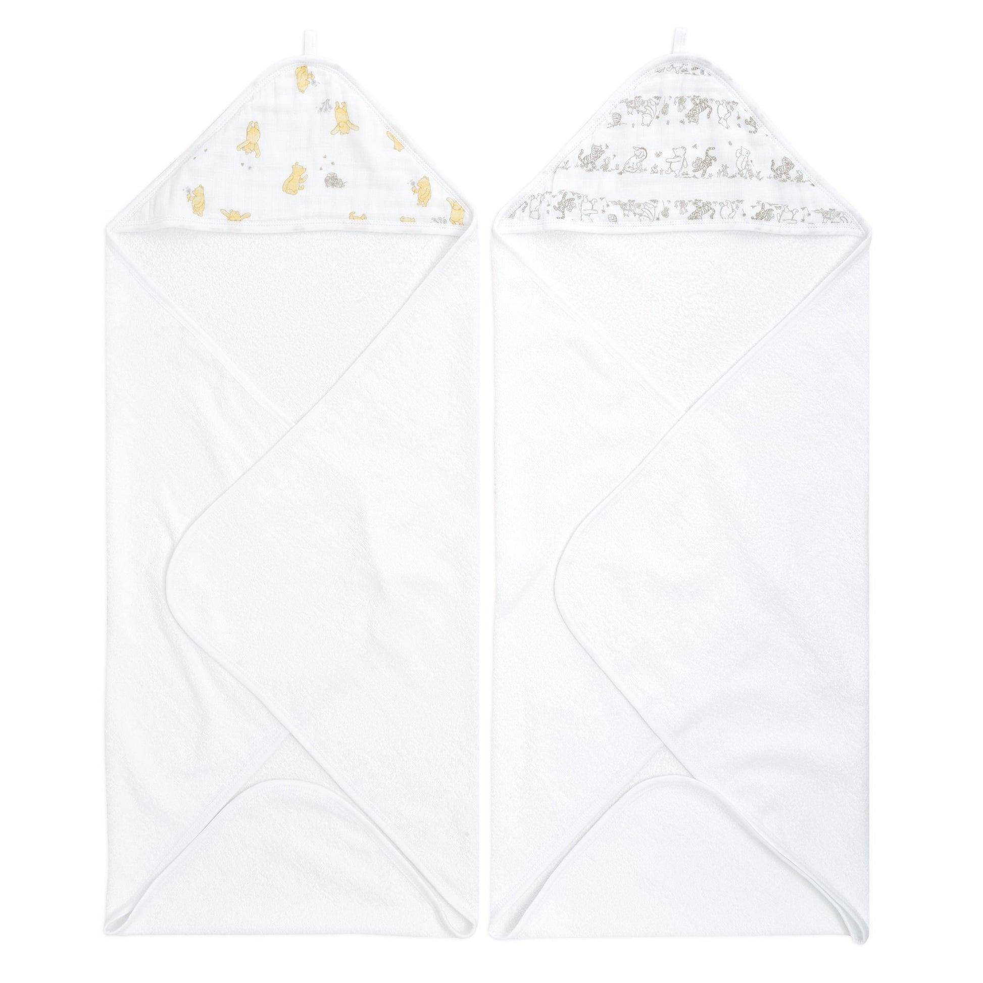 aden + anais™ essentials rankšluosčiai su gobtuvu (2 vnt.) - Tiny Humans
