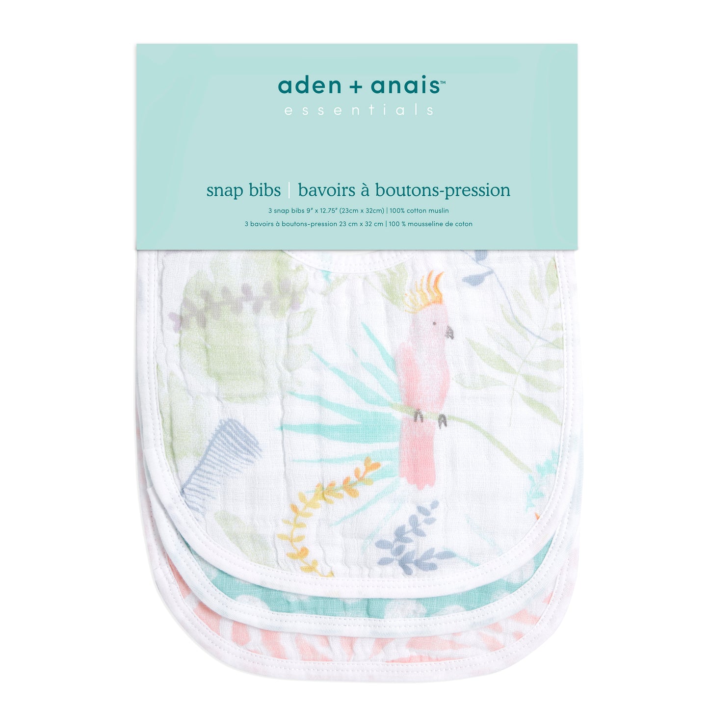 aden + anais™ snap bibs užsegami seilinukai (3 vnt.) - Tiny Humans