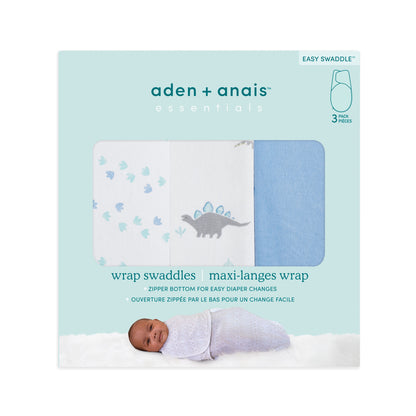 aden + anais™ essentials swaddle wrap vystyklai (3vnt.) - Tiny Humans