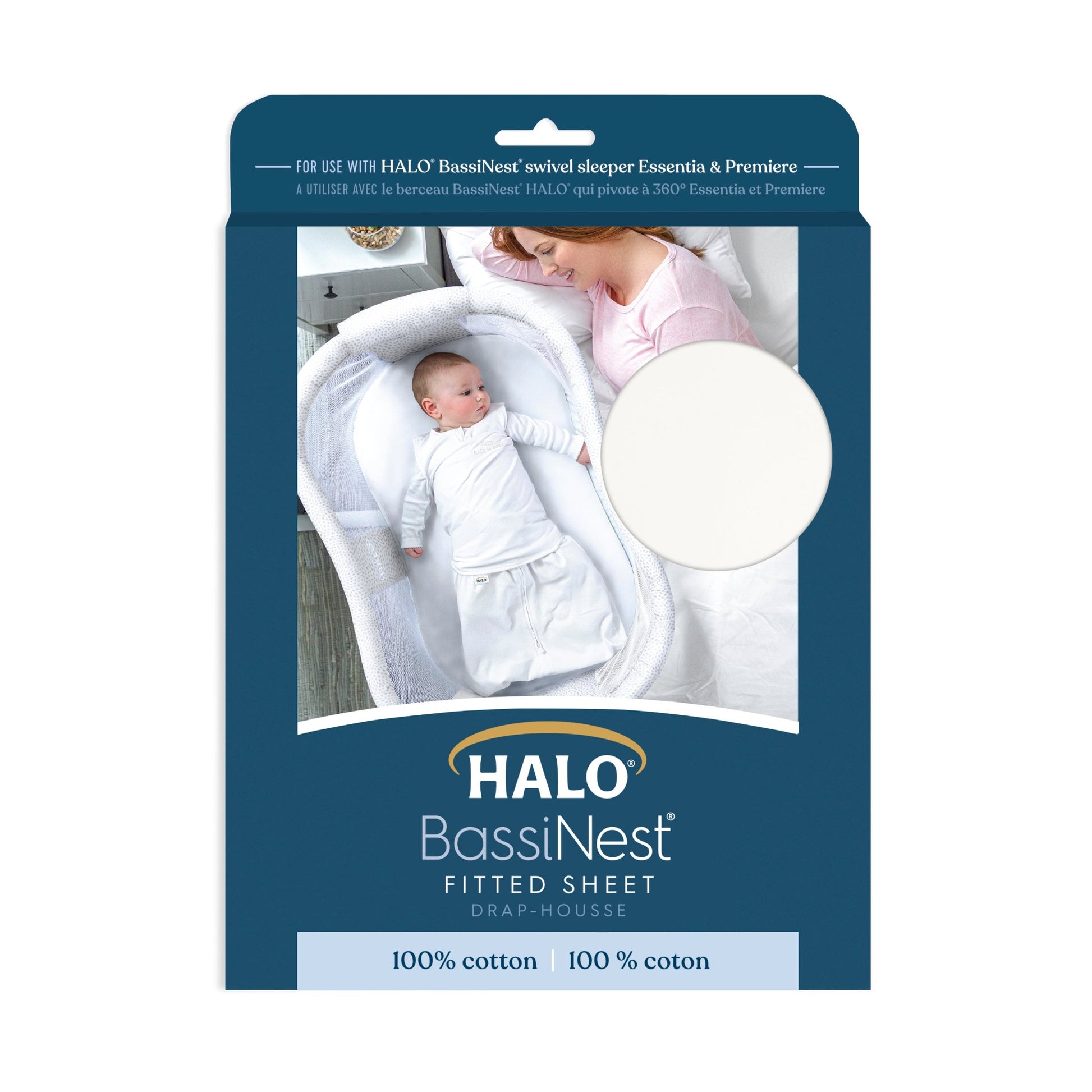 HALO® BassiNest® + HALO® BassiNest® Fitted Sheet paklodė - Tiny Humans